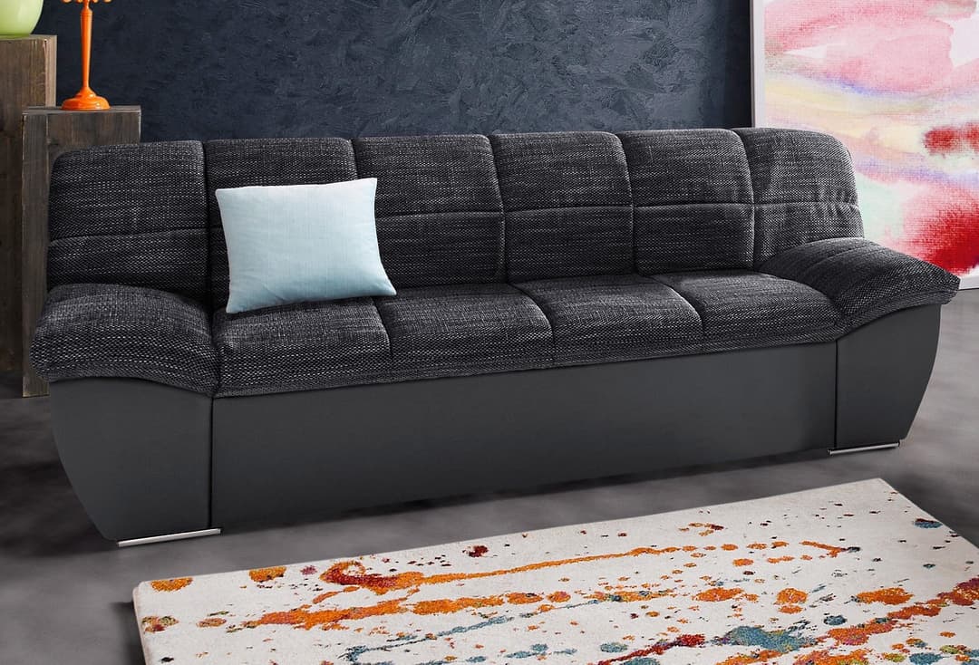 DOMO collection 2-Sitzer Sofa Splash | Schwarz