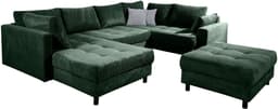 COLLECTION AB Wohnlandschaft Toni U-Form | Grün