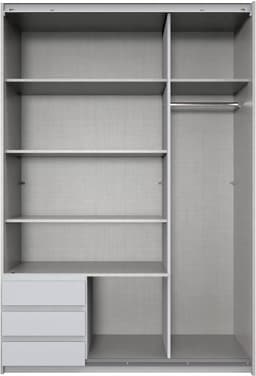 Wimex Schwebetürenschrank Emden | Schwarz