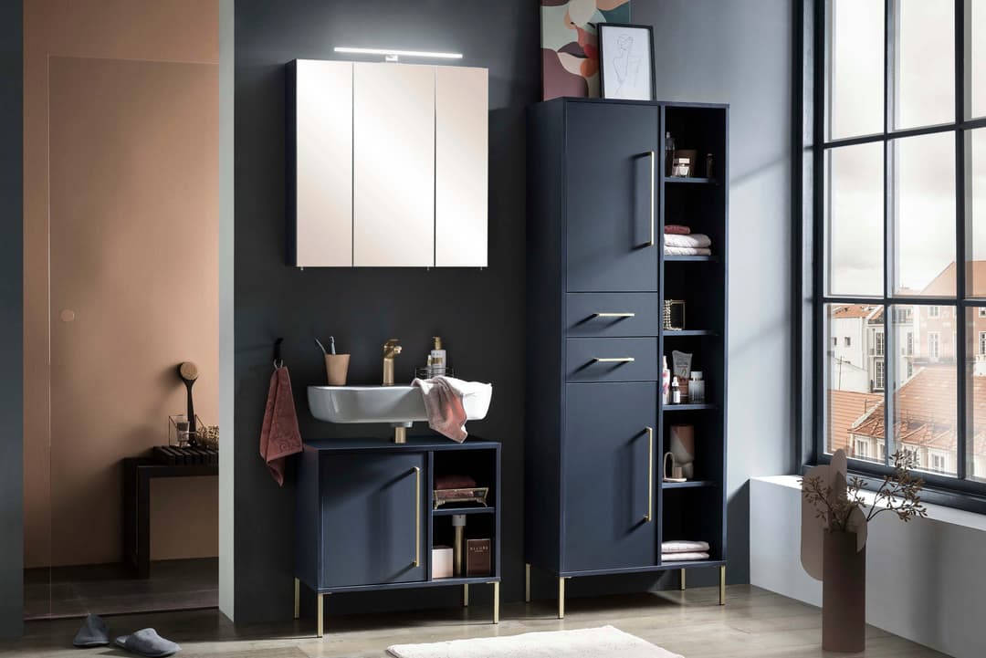 welltime Waschbeckenunterschrank Kent | Blau