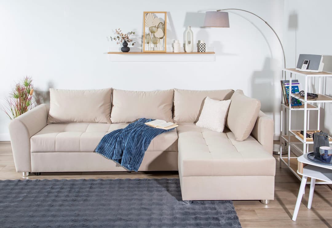 COLLECTION AB Ecksofa JANA XL-Sofa | Beige