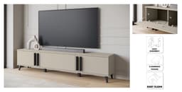Home affaire Lowboard Helsinki TV-Kommode | Beige
