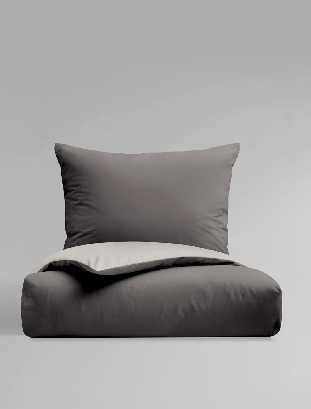 BIERBAUM Wendebettwäsche Modern Uni | Grau