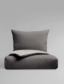 BIERBAUM Wendebettwäsche Modern Uni | Grau
