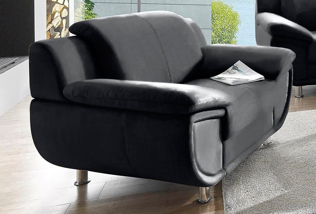 TRENDMANUFAKTUR Sessel Rondo | Schwarz