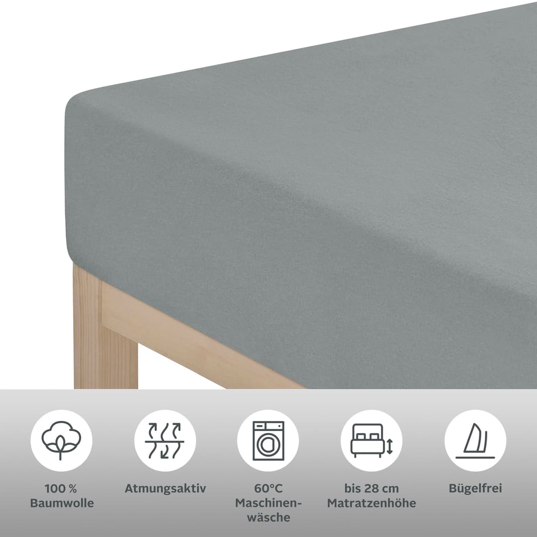 OTTO home Spannbettlaken | Grau