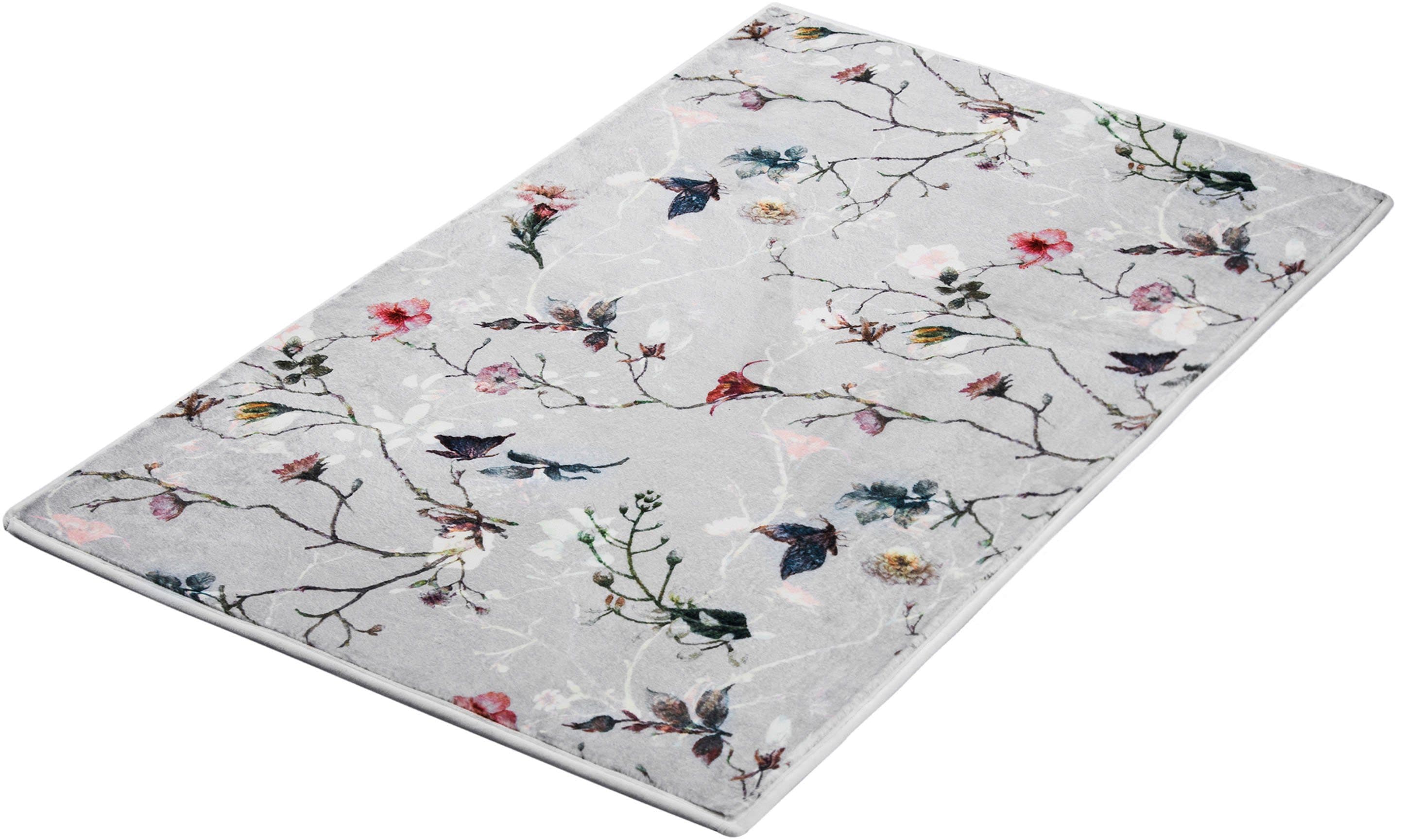 Kleine Wolke Badematte Flores | Mehrfarbig