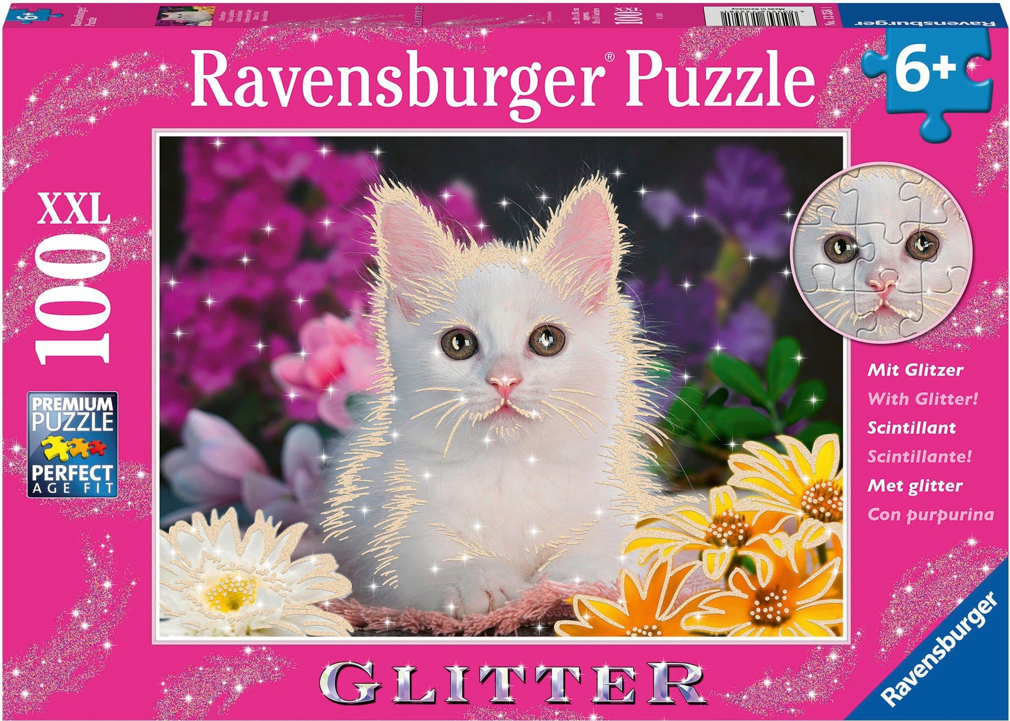 Ravensburger Puzzle Glitzerkatze | Mehrfarbig