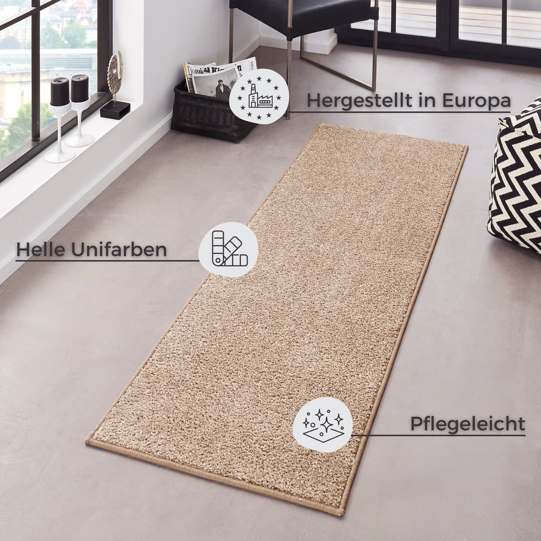 HANSE Home Teppich Pure 100 Kurzflor | Beige