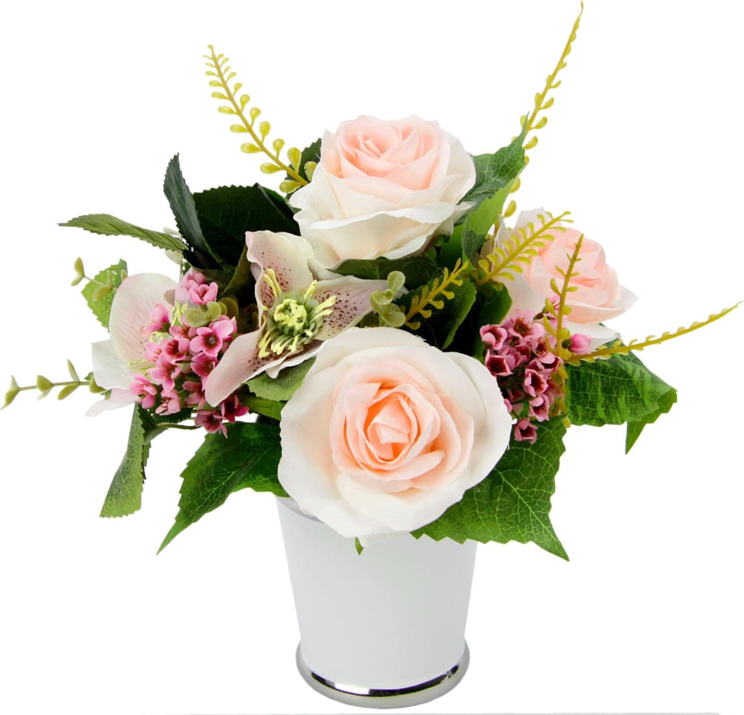 Kunstpflanze Rosen/Blüten | Rosa