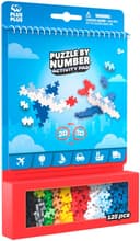 PLUS-PLUS Kreativset Bausteine Puzzle by Number Transport | Mehrfarbig 3