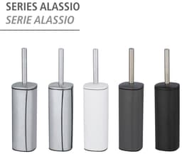 WENKO WC-Garnitur Alassio | Schwarz