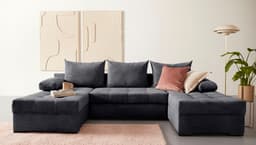 COLLECTION AB Wohnlandschaft Josy U-Form | Grau