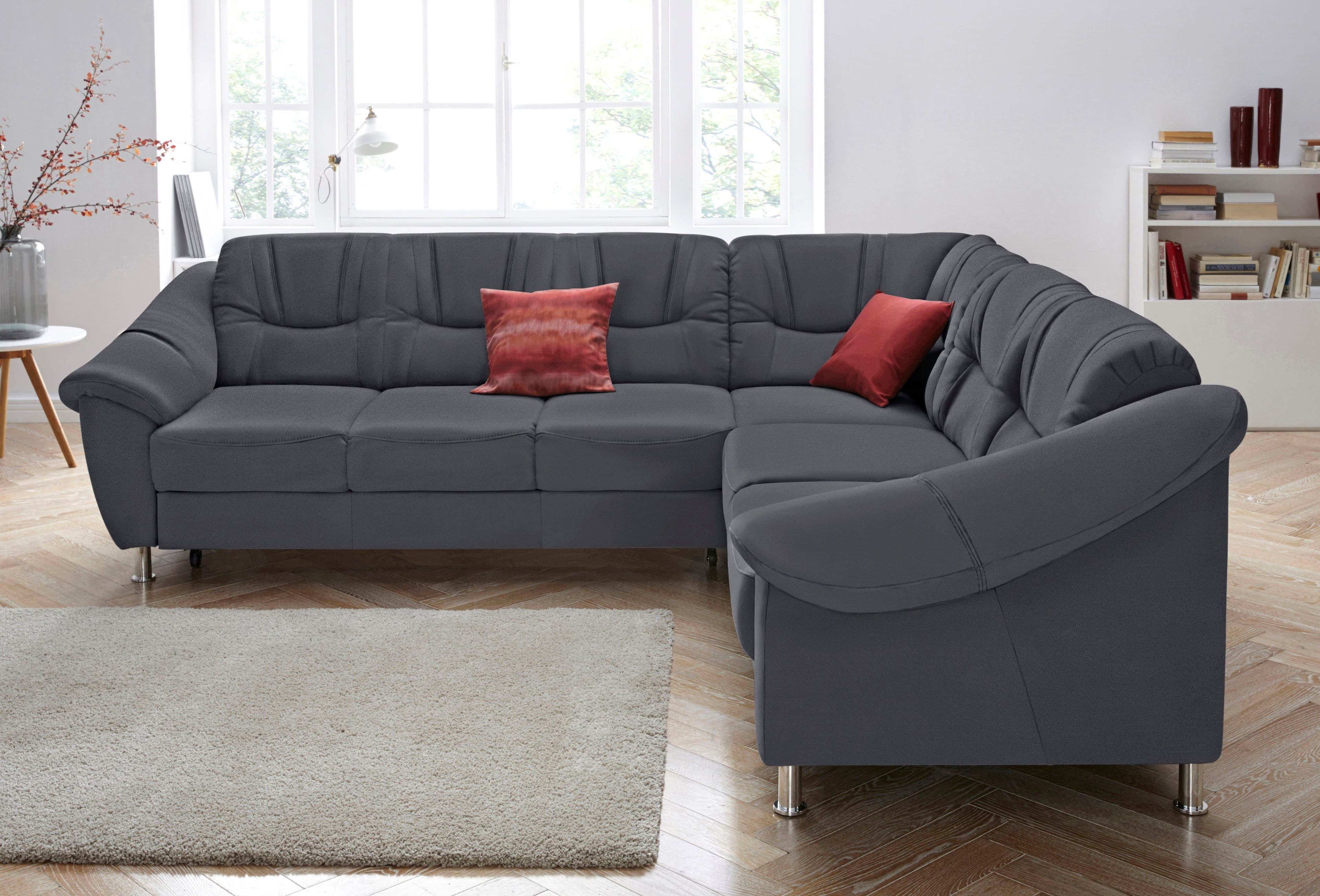sit&more Ecksofa Salsa L-Form | Grau
