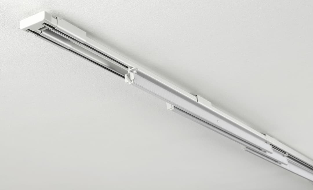 GARDINIA Flächenvorhangschiene Emia Komplett Set | Silber