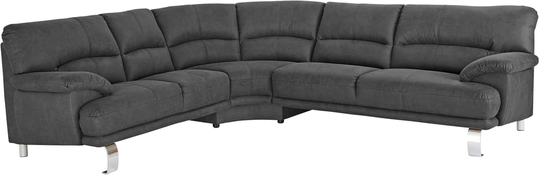 TRENDMANUFAKTUR Ecksofa Cecilia II | Grau