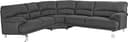 TRENDMANUFAKTUR Ecksofa Cecilia II | Grau 2