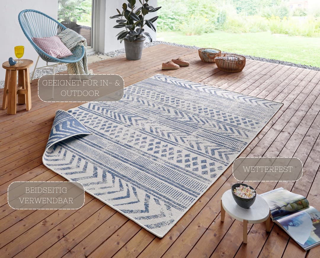 HANSE Home Teppich BIRI Wendeteppich | Mehrfarbig