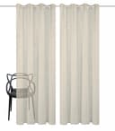 Home Basics Vorhang SOFTY 2er Pack | Braun 2