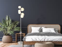 GLOBO LIGHTING Stehlampe RIHA | Silber