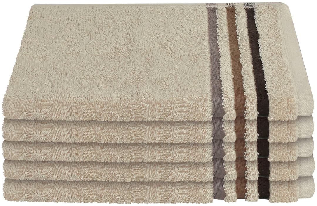 Schiesser Gästehandtücher Skyline Color | Beige