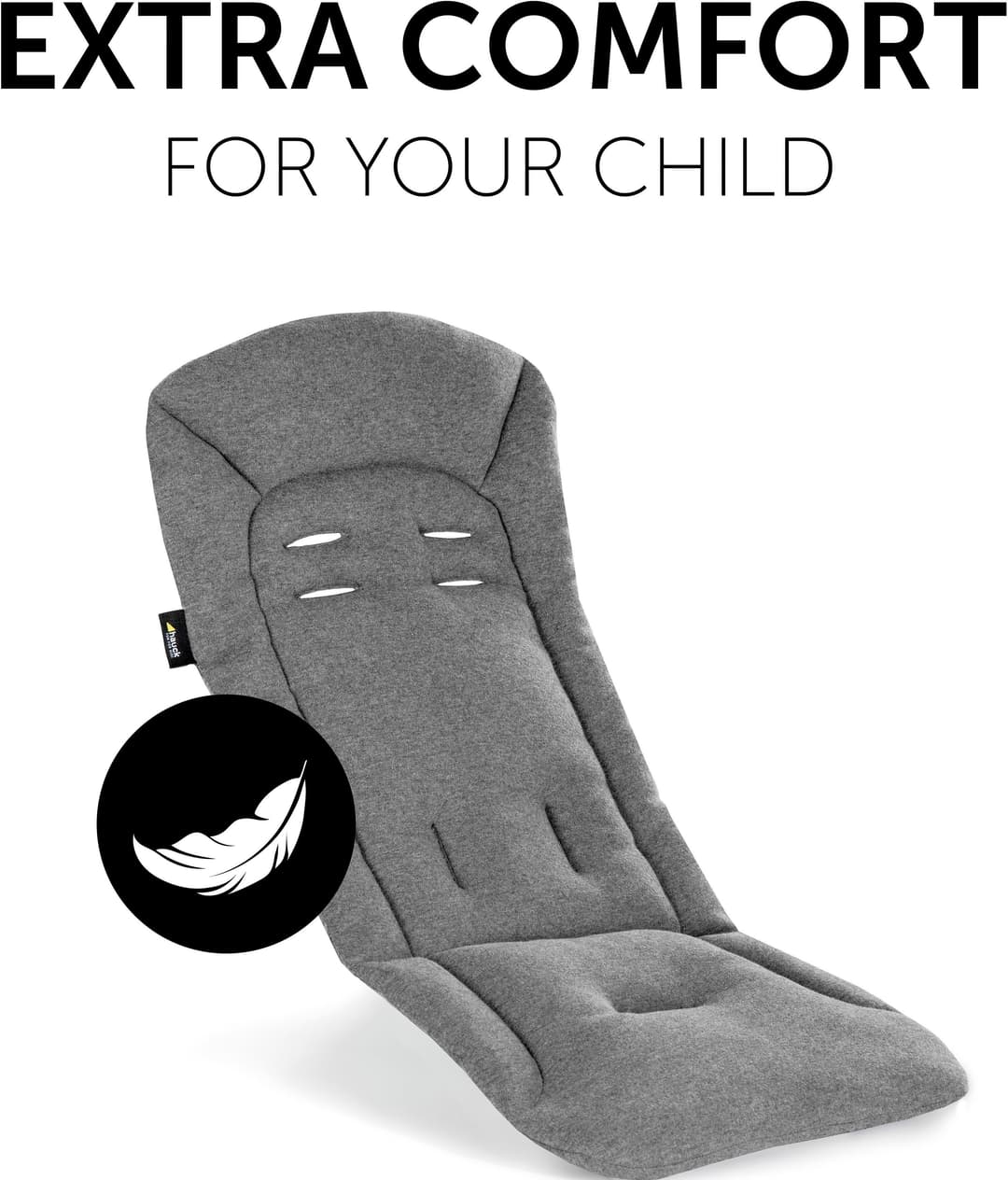 Hauck Kinderwagen-Sitzauflage Seat Liner, charcoal | Grau