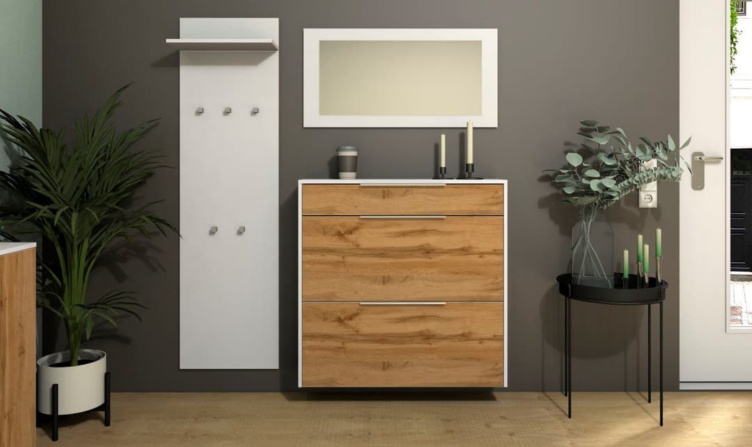 borchardt Möbel Schuhschrank Oliva | Holztöne
