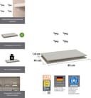 rauch Einlegeboden Zubehör für Rauch-Schwebetürenschränke BLUE | Beige 3
