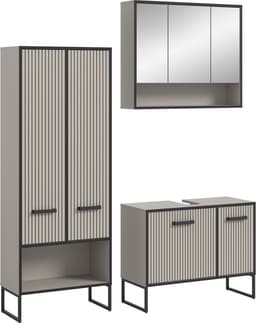 welltime Badmöbel-Set Locri | Beige