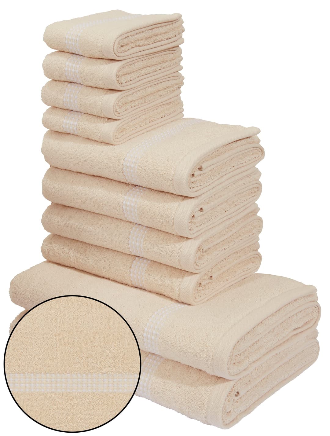 OTTO home Handtuch Set Kapra | Beige