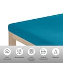 OTTO home Spannbettlaken Topper Basic | Türkis 2