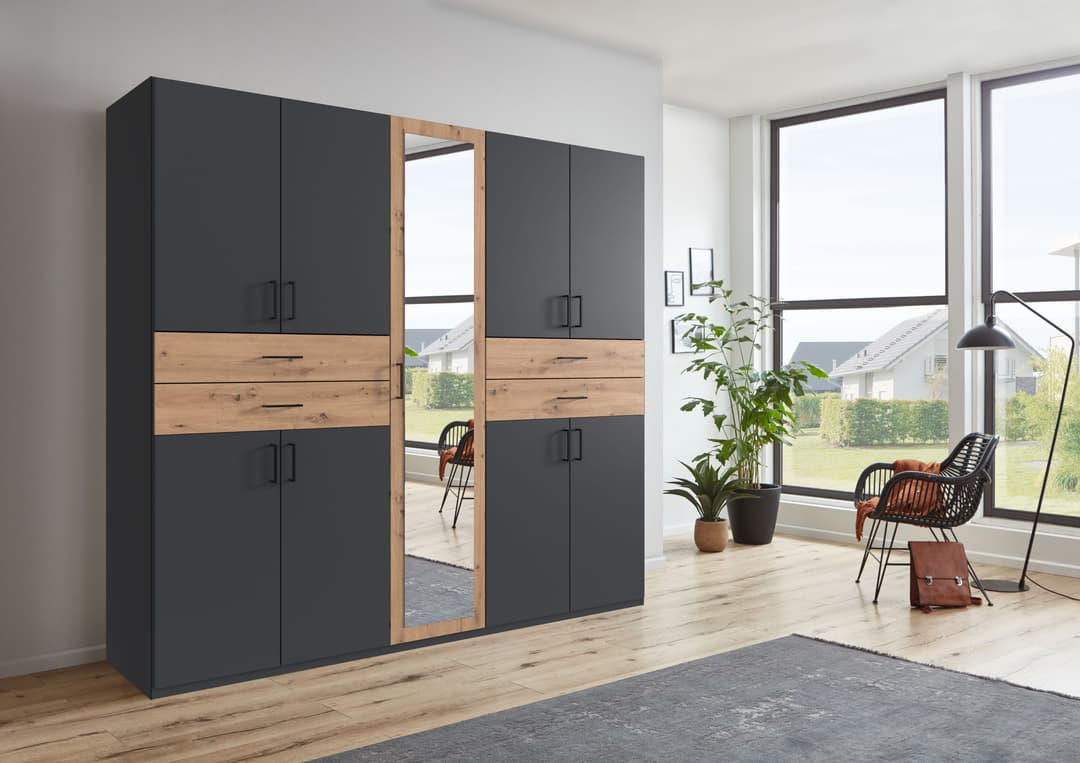 Wimex Kleiderschrank Taiga | Grau