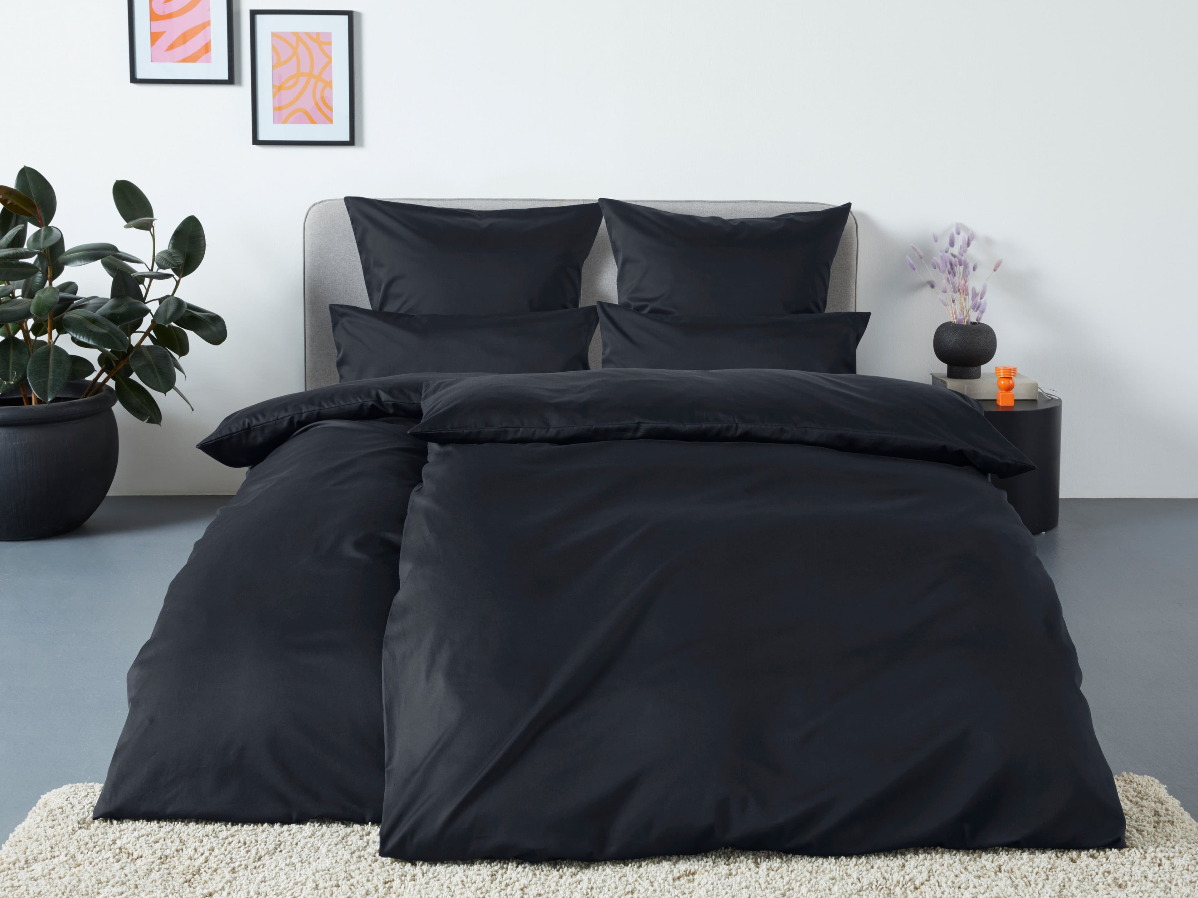 OTTO home Bettwäsche Mila | Schwarz