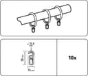 GARDINIA Faltenclip Faltenlegehaken | Beige 3