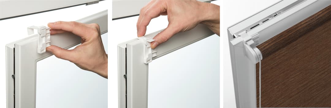 Seitenzugrollo EASYFIX Rollo Natur | Braun