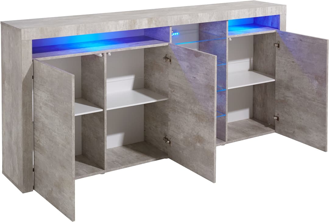 borchardt Möbel Highboard Santa Fe | Grau