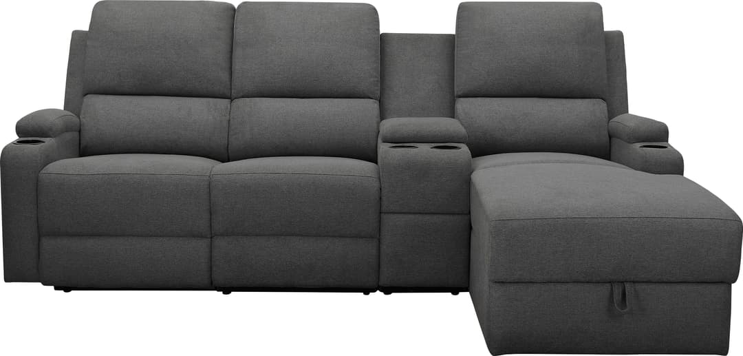 OTTO home Ecksofa NAPORI Multimediasofa | Grau