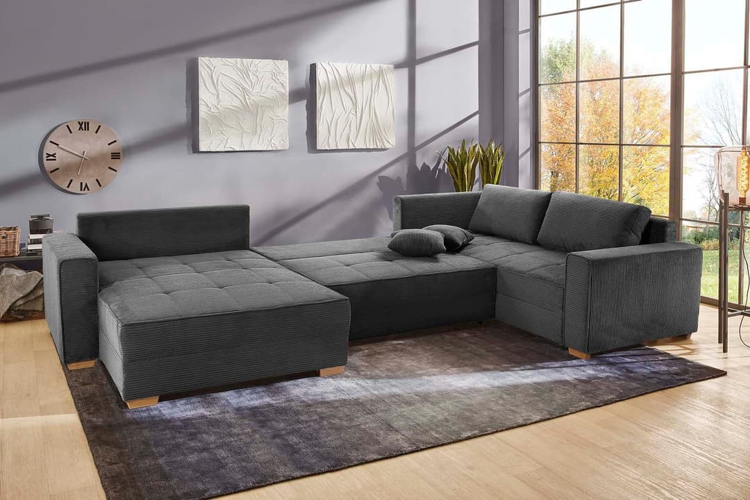Jockenhöfer Gruppe Wohnlandschaft Brixen U-Form | Grau