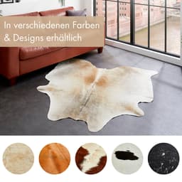 LUXOR living Fellteppich Rinderfell | Mehrfarbig