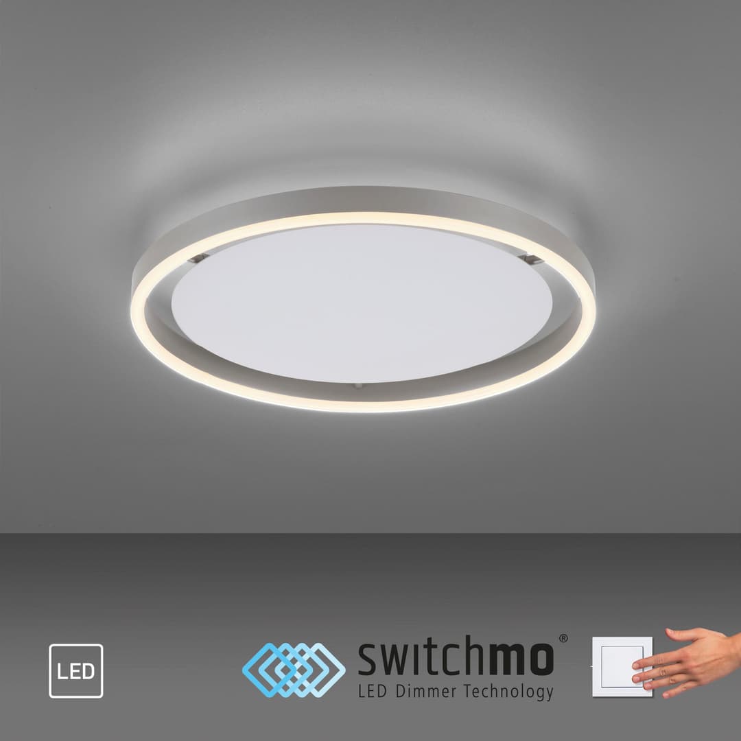 JUST LIGHT Deckenleuchte RITUS | Silber