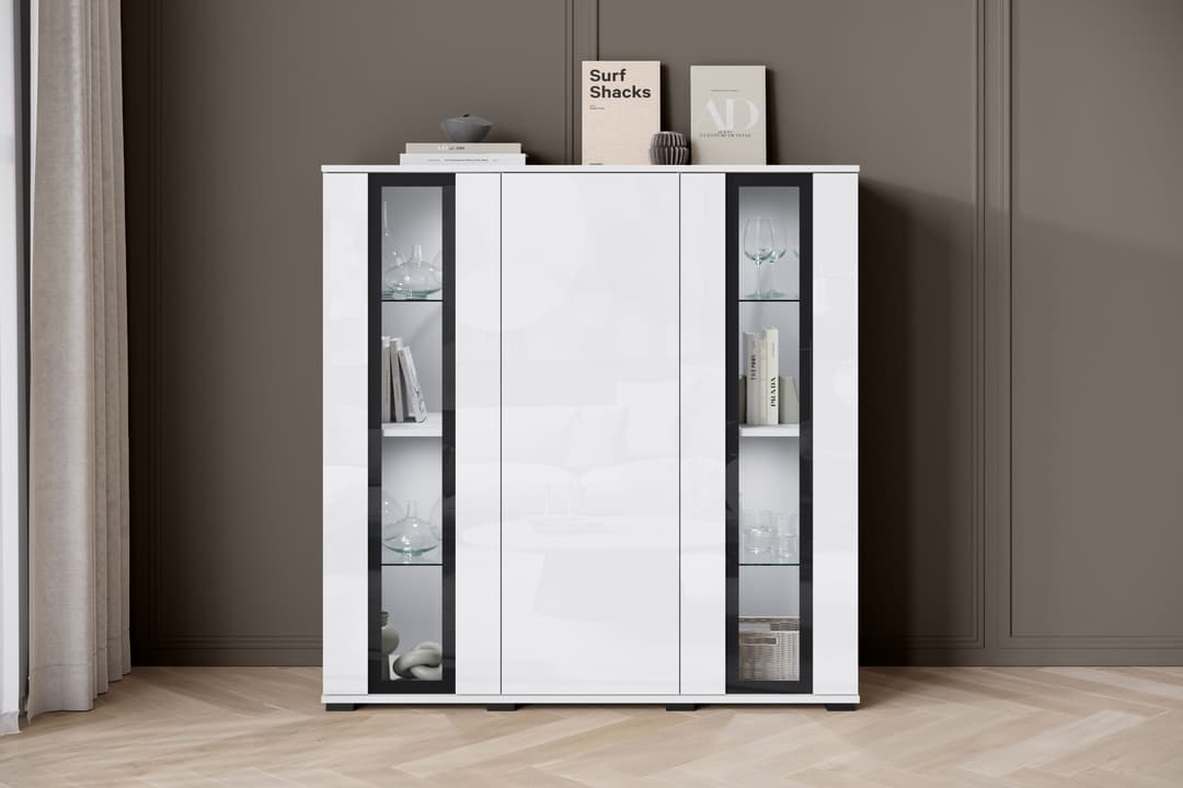 Home affaire Highboard Caro | Weiß