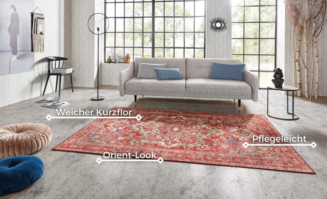 HANSE Home Teppich Leta | Rot