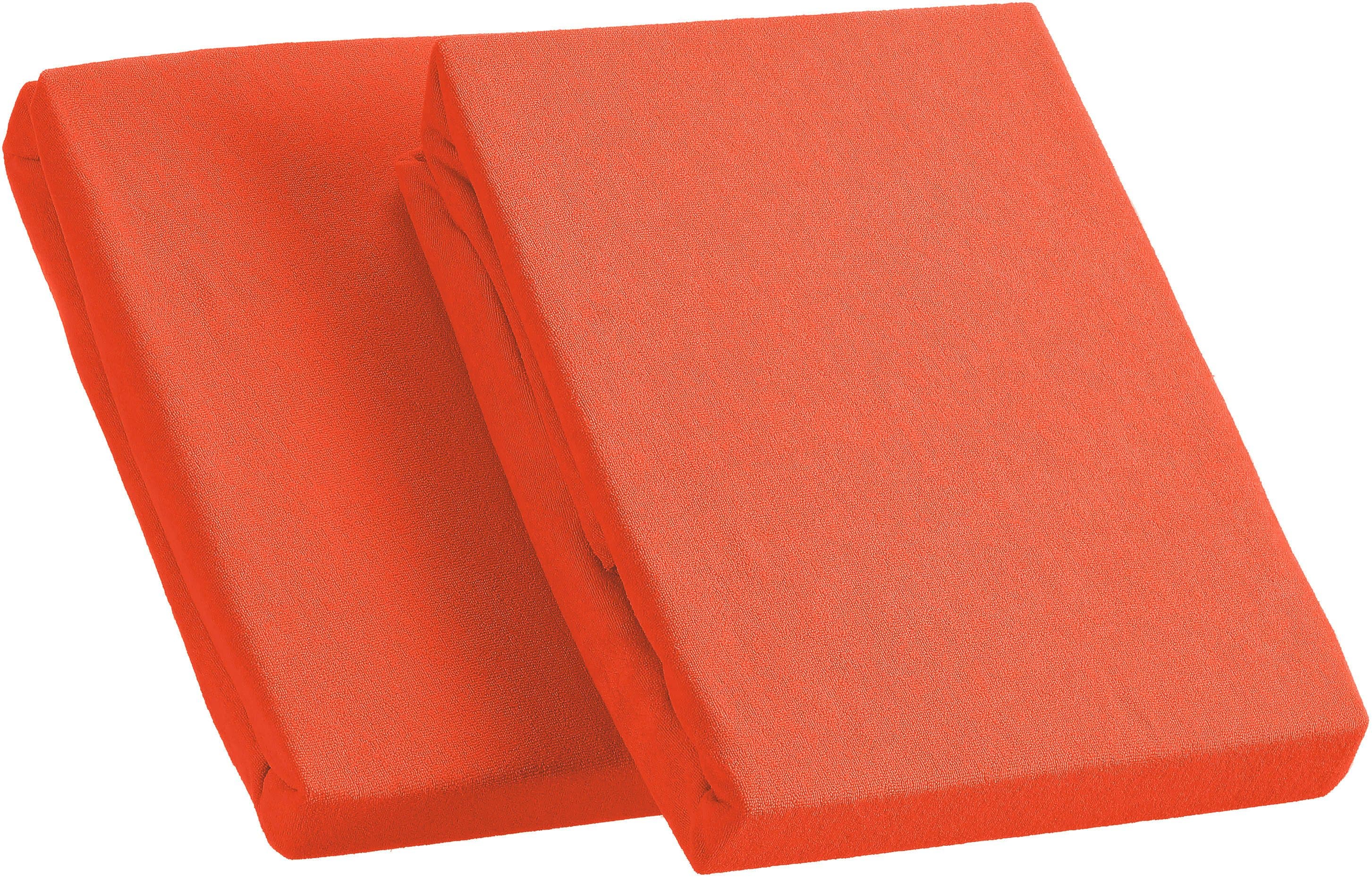 KUM Spannbettlaken Frottee | Orange