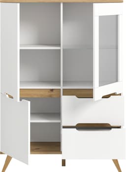 Home affaire Highboard Alesund | Weiß