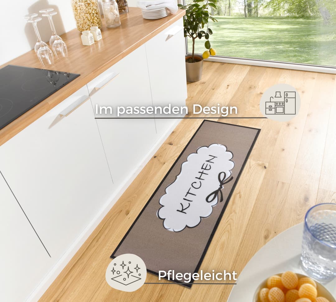 HANSE Home Küchenläufer Kitchen Cloud | Braun