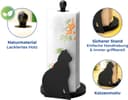 Maximex Küchenrollenhalter Katze | Schwarz 2
