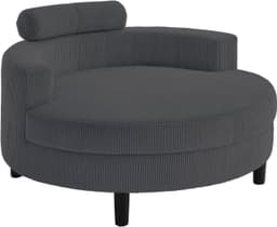 ATLANTIC home collection Loveseat Ravi | Grau