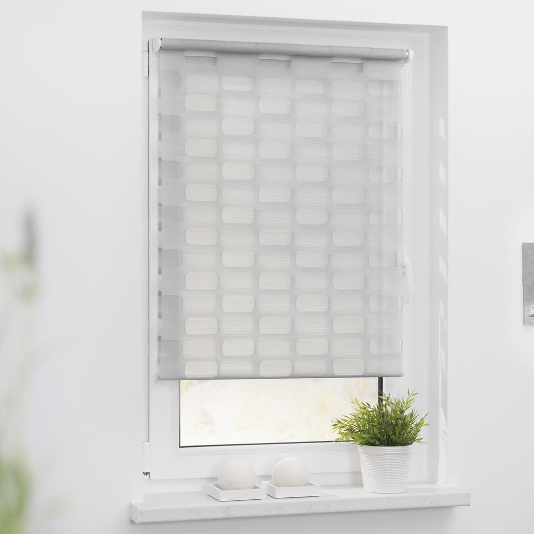 Doppelrollo Duo Rollo Klemmfix Arena | Grau