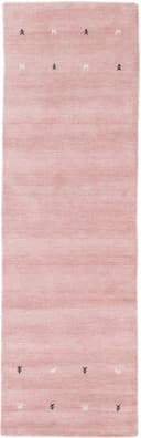 carpetfine Wollteppich Gabbeh Uni | Rosa