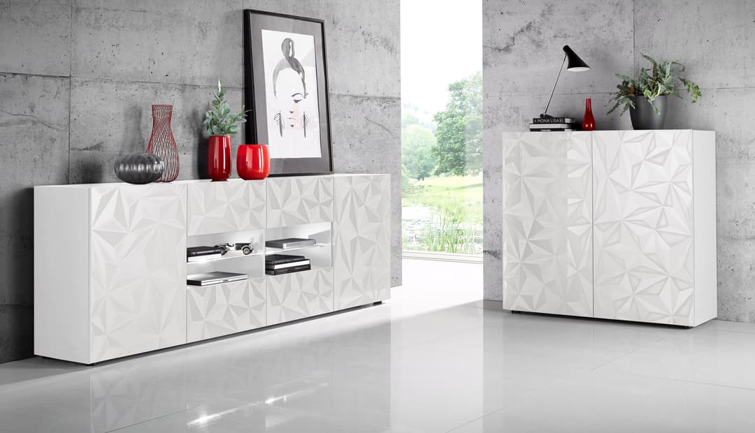 Home affaire Highboard Prisma | Weiß